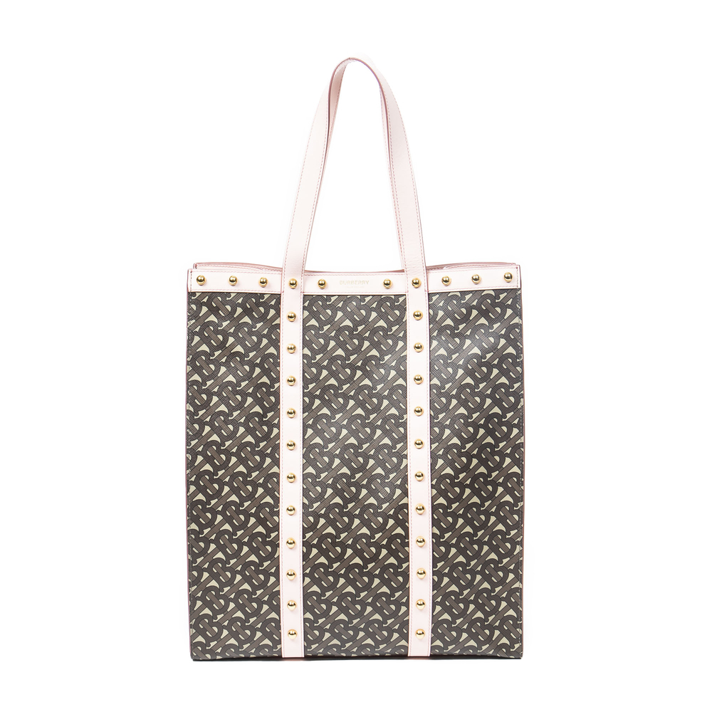 Burberry Studded Vertical Book Tote